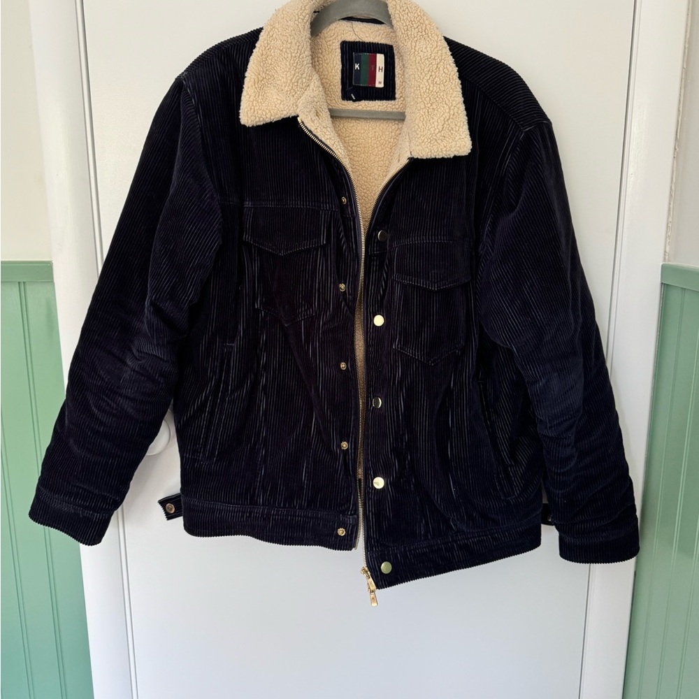 Kith navy Corduroy Jacket with Cream Lining
